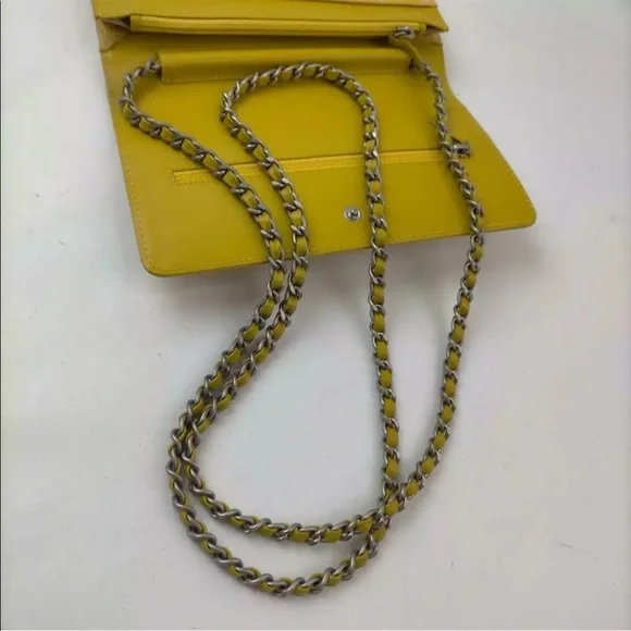 Chanel Beige New Line Wallet on Chain Crossbody Flap - Picture 7 of 10